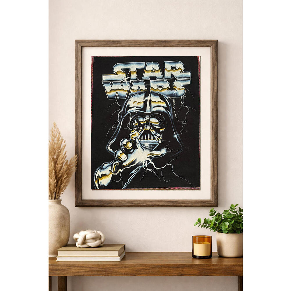two face threads biggie star wars vader patch custom‎ wall art decor upcycled